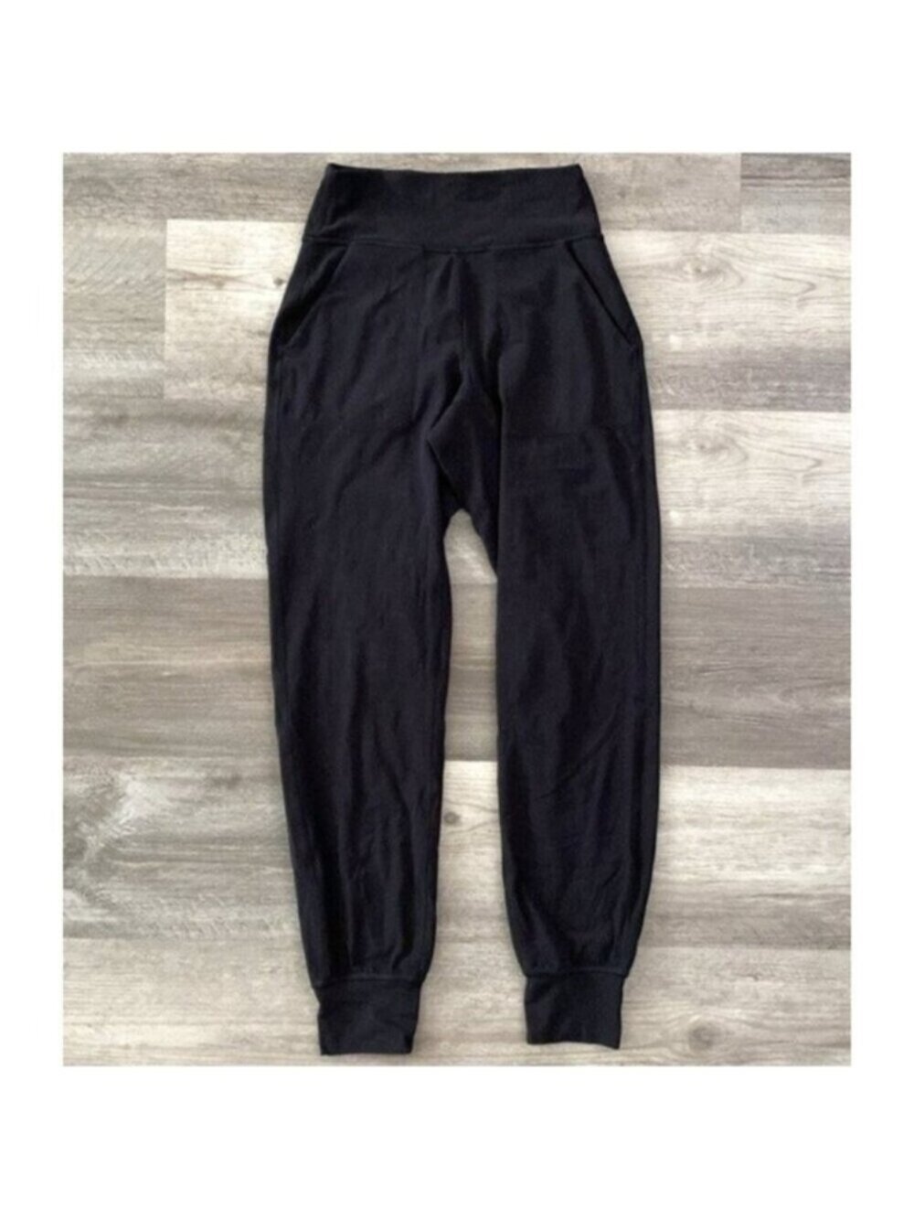 lululemon Align Joggers Pants Black Athleisure Pockets Soft Lounge Active Sz 2